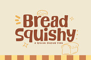Bread Squishy - A Fun & Cozy Font, a Sans Serif Font by khurasan (Thumbnail 1 of 6)