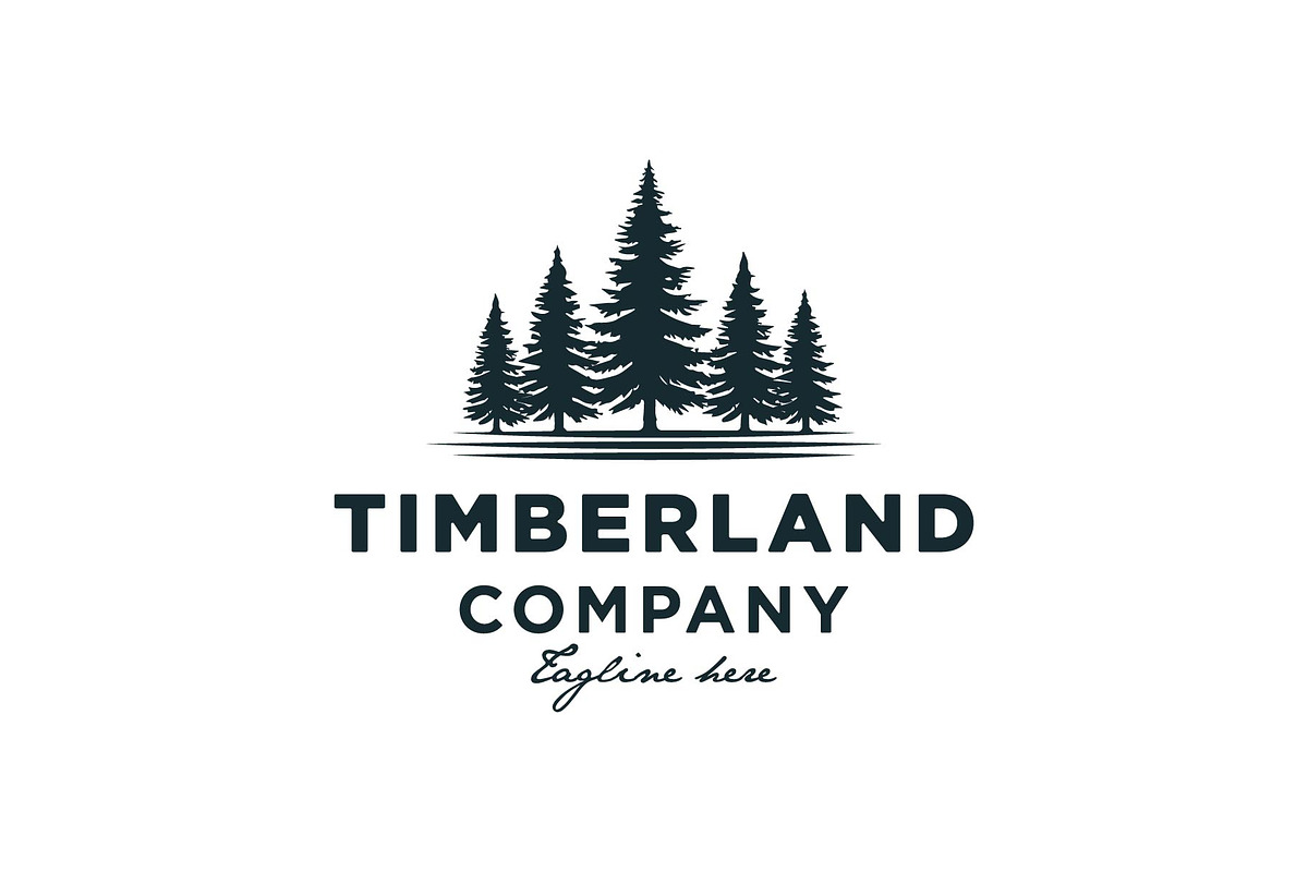 Pine Tree spruce evergreen Logo, a Branding & Logo Template by funpixel