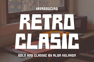 Retro Clasic, a Sans Serif Font by alon kelakon