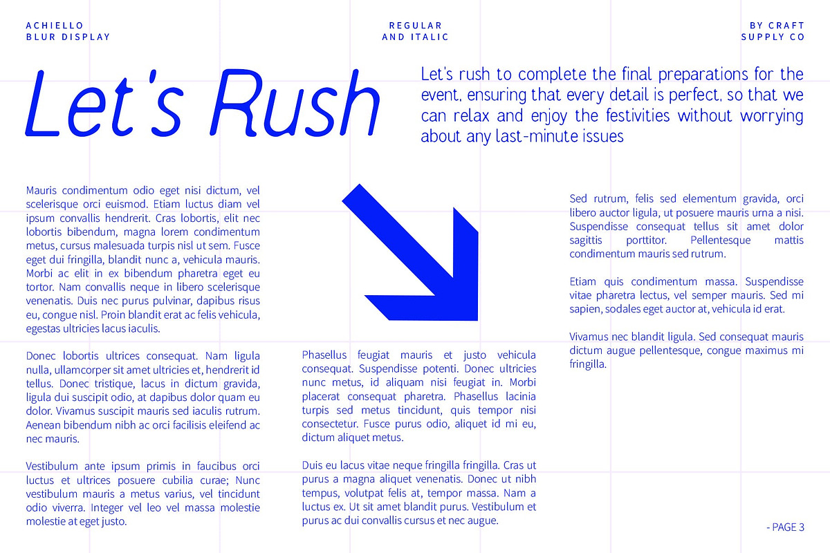 Achiello Blur, a Sans Serif Font by Craft Supply Co. (Photo 2 of 8)