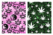 Marijuana Seamless Pattern Bundle 2, a Pattern Graphic by Slavko Kahovsky (Thumbnail 8 of 9)