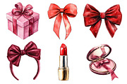 1920 Coquette Christmas Clipart, an Illustration by Dream Creation (Thumbnail 3 of 7)