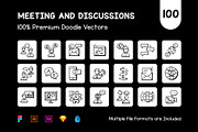 Meeting and Discussion, an Outline Icon by Brickclay (Thumbnail 2 of 8)