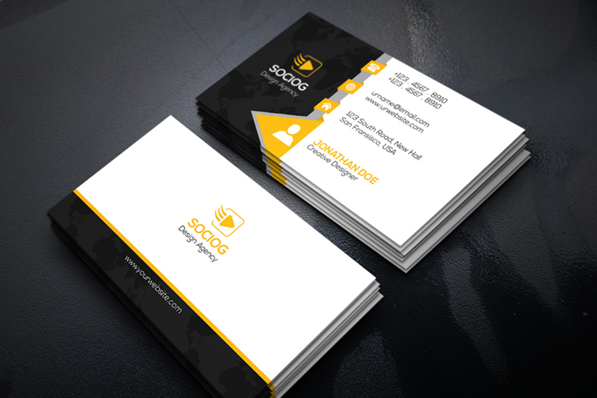 Elegant Creative Business Card - 29, a Business Card Template by Shapnochura Design Studio (Photo 2 of 4)