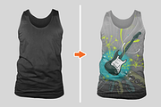 Men's Non-Ribbed Tank Top Mockups, a Product Mockup by Go Media's Arsenal