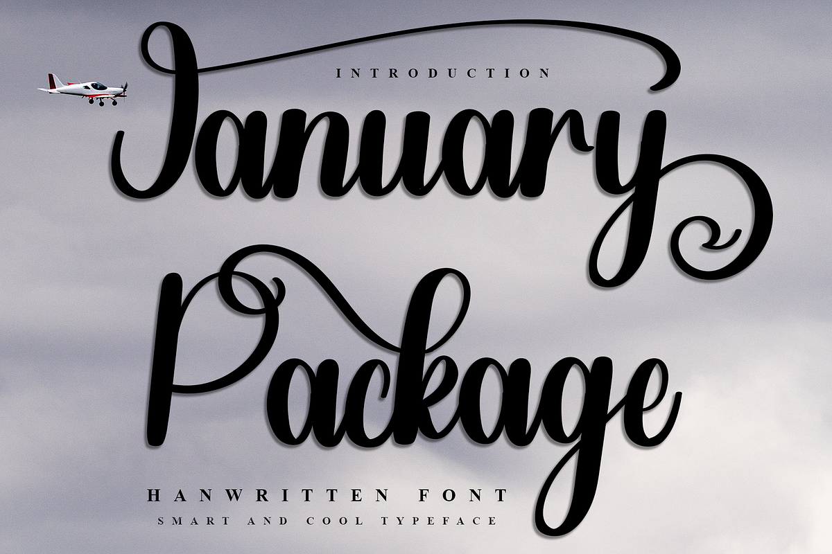January Package, a Handwritten Font by InermediaSTUDIO (Photo 1 of 7)