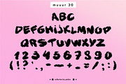 Pixelated font trio: MUUUR, a Sans Serif Font by Pásha (Thumbnail 7 of 8)
