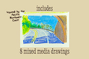 Dreamy Landscapes - Art Collection, an Illustration by Studio Funshop by Kelli (Thumbnail 2 of 8)