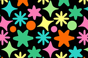 Colorful Stars Seamless Repeat, a Pattern Graphic by Sharon Schwalbe (Thumbnail 1 of 3)