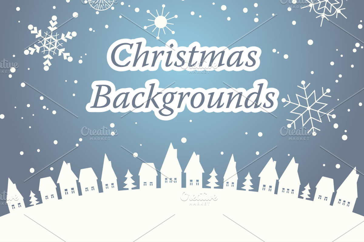 Christmas Backgrounds, an Illustration by Sunny Design (Photo 1 of 5)