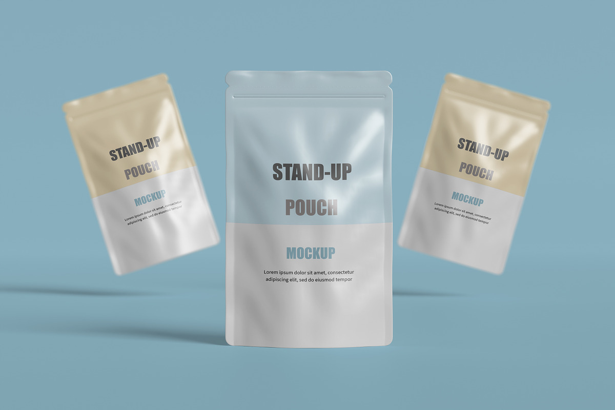Stand-Up pouch mockup, a Merchandise Mockup by SimpangGraphics