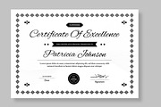 Certificate of Achievement Layout, a Stationery Template by MightyDesign (Thumbnail 2 of 6)