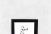 Succulent and Black Frame Mockup, a Print Template by SunnyTangerine Stock (Thumbnail 2 of 2)