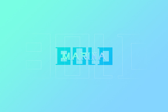 MARINA New BOLD Font preview 3