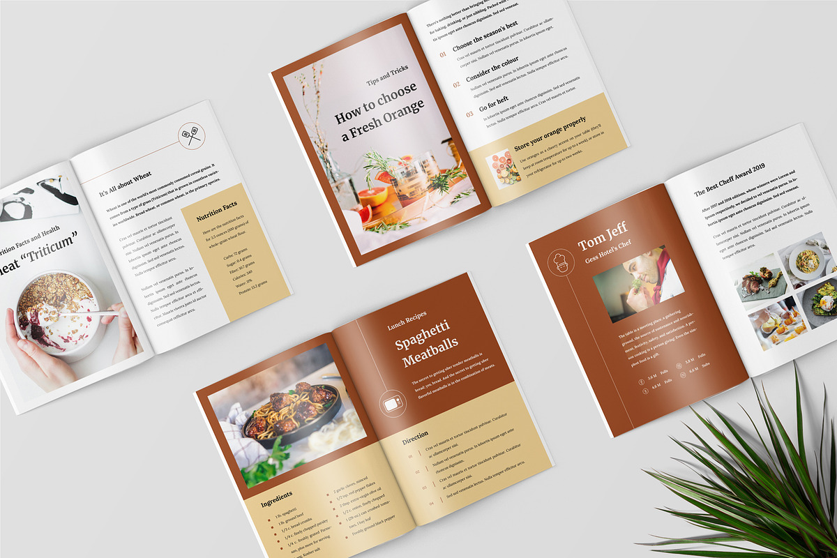 Recipe Magazine Template, a Magazine Template by TMint Play | Creative ...