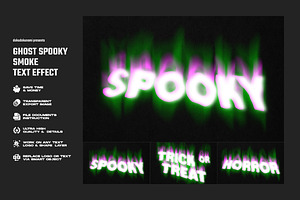 Ghost Spooky Smoke Text Effect