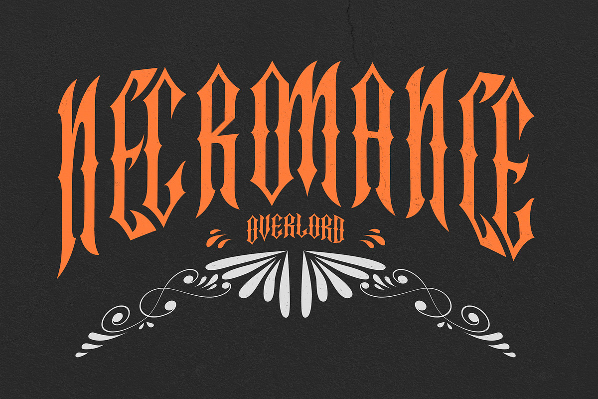 Crucifer – Dark Gothic Blackletter F, a Blackletter Font by Letterara (Photo 6 of 15)