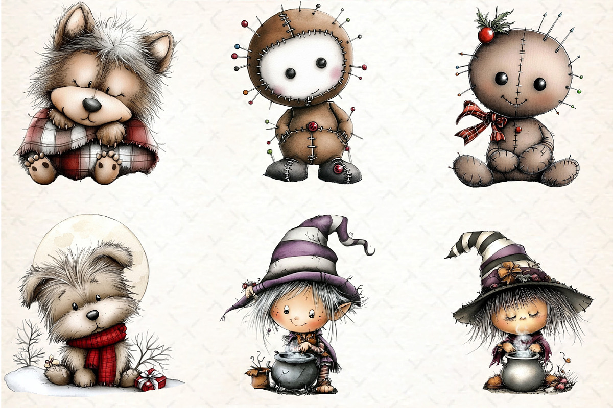 Halloween Clipart Bundle, an Illustration by DreamCafeArt (Photo 6 of 7)