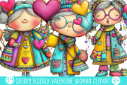Quirky Elderly Valentine Woman, an Illustration by Designking (Thumbnail 1 of 4)