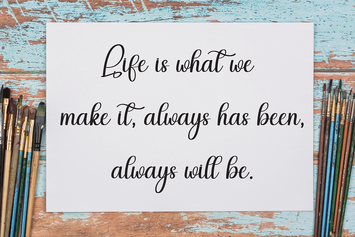 Angela | Script Font, a Handwritten Font by Scratchones (Photo 4 of 9)