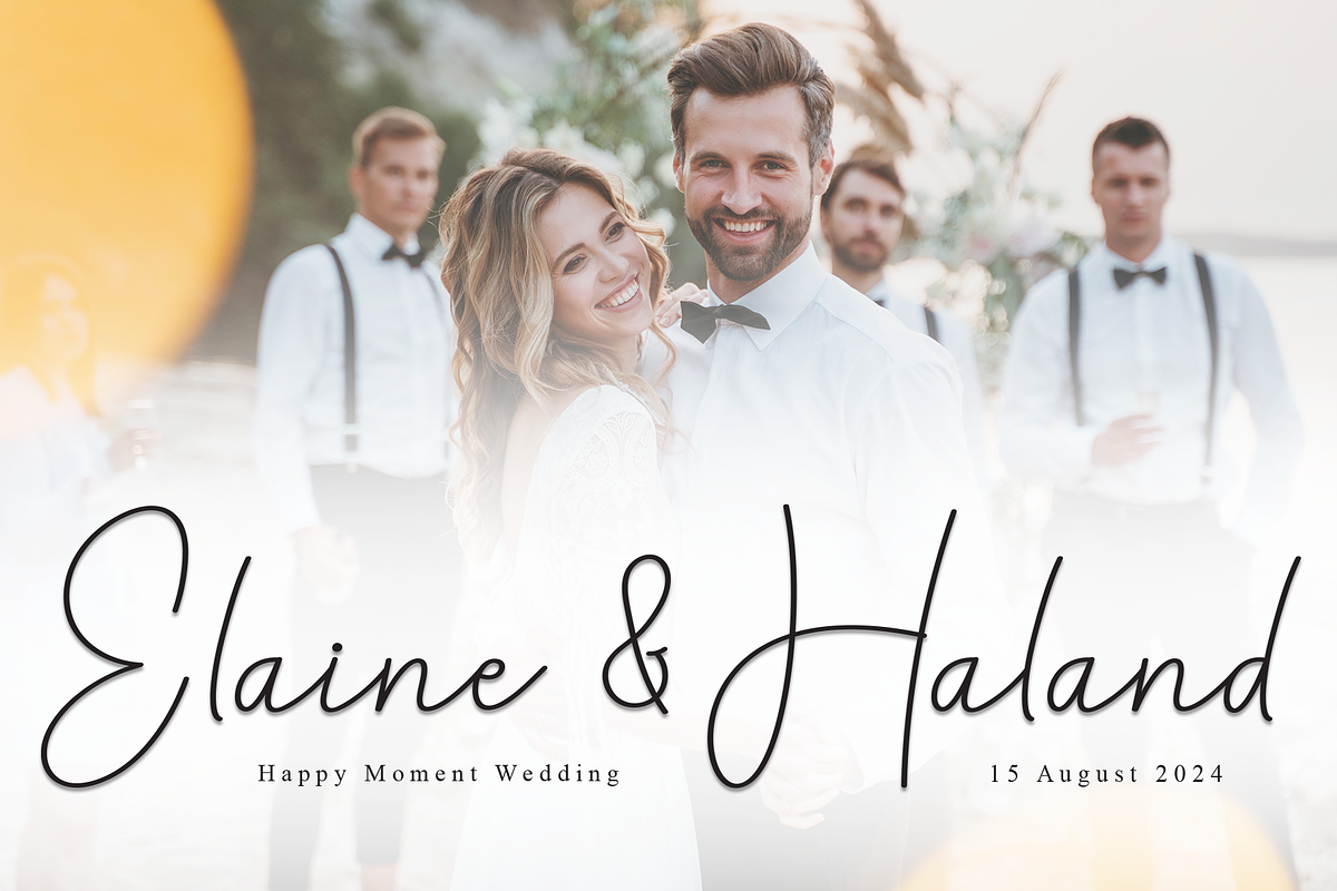 Daniel Signature | Script Font, a Handwritten Font by Scratchones (Photo 2 of 8)