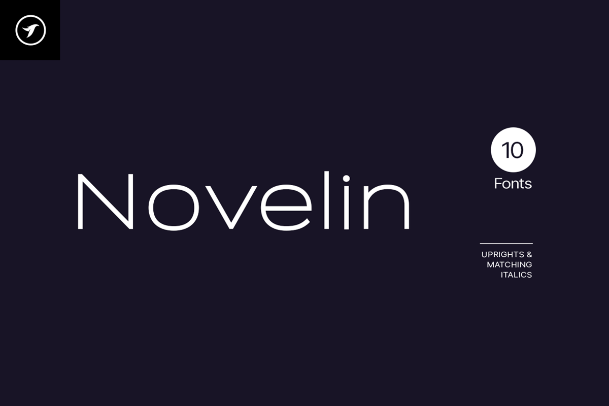 NOVELIN - Unique Modern Font Family, a Sans Serif Font by Designova® (Photo 1 of 10)