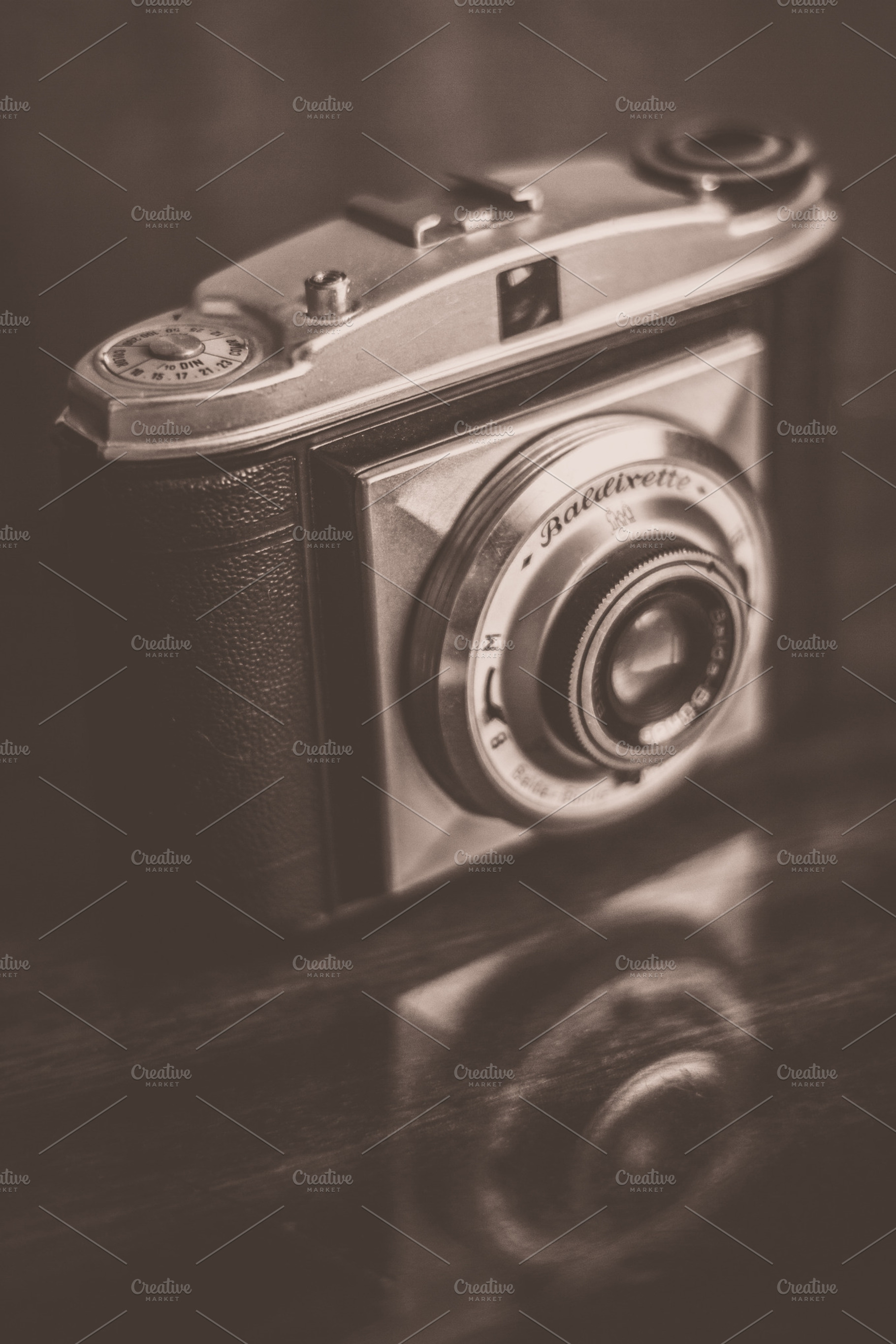 Old Film Camera Stock Photo