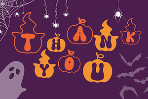 Pumpkin Party Is A Halloween Font