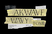 Akwave | Wavy Sans Serif Font, a Handwritten Font by Nol 3 Studio (Thumbnail 1 of 9)