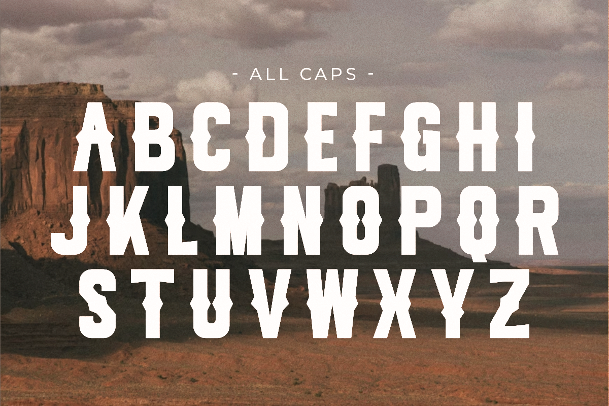 Scream - Vintage Western Sans Serif, a Sans Serif Font by Pian45 Studio (Photo 2 of 10)