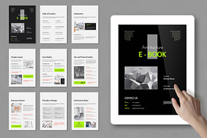 Architecture E Book Design Layout, an UI Kit Template by MightyDesign