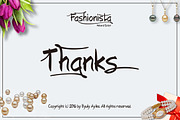 Fashionista, a Script Font by Byuly Ayika (Thumbnail 9 of 9)