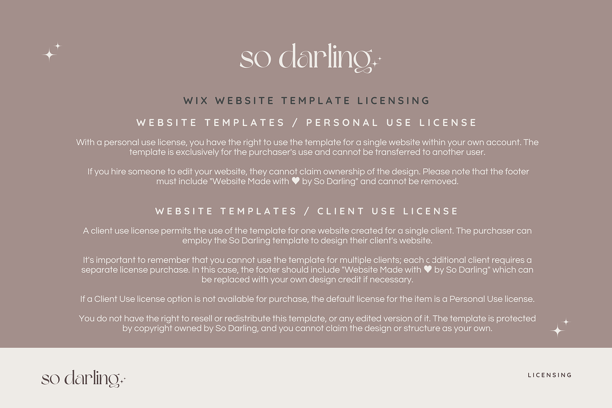 Photographer Wix Website Template, a Wix Template by So Darling Studio (Photo 4 of 37)