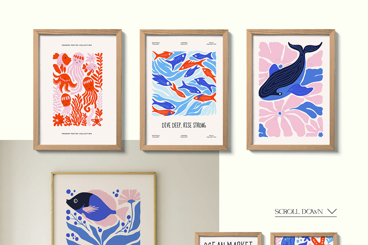 Modern Ocean | Wall Art Creatot, an Object Graphic by Leleka.Store (Photo 8 of 20)