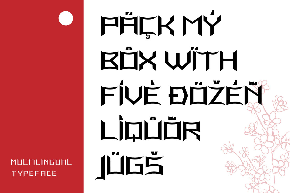 Fujiso - Japanese Style Font, a Sans Serif Font by trabaskriya (Photo 3 of 8)