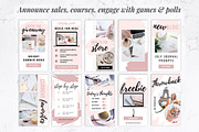 Instagram Stories for Canva | Blush, a Social Media Template by Thirty One Palms Studio (Thumbnail 4 of 9)