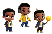 Happy Kiddo Boy Clipart Bundle, a Person Illustration by ninakosh (Thumbnail 7 of 10)