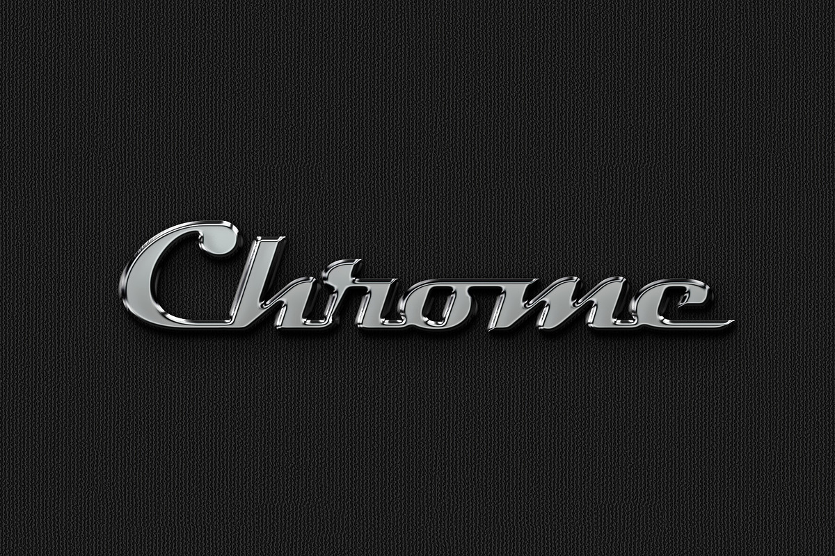 Metal Chrome Text Effects Photoshop, a Brushes & More by Giallo (Photo 17 of 27)