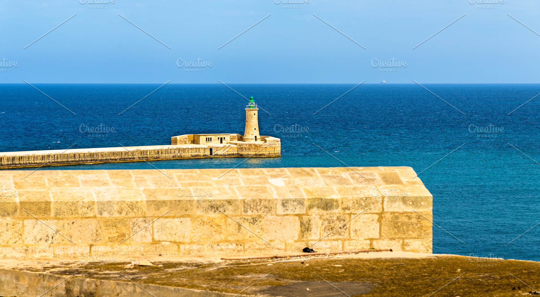 St. Elmo Lighthouse near Valletta -, an Architecture Photo by Leonid Andronov