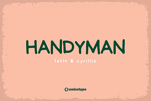 Handyman Handwritten Display Font