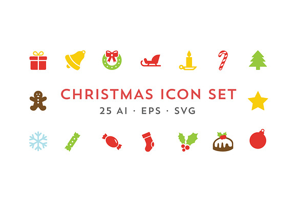 Christmas Vector Icon Set