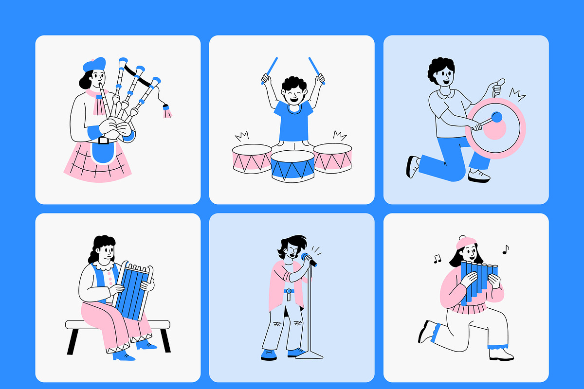 Musician Illustration Art, a Person Illustration by Vectors Market (Photo 9 of 9)