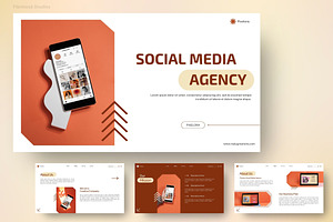 Pixelora Social Media Agency, a Presentation Template by FIBRINOSÄ