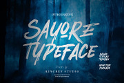 Sayore - Typeface Font, a Handwritten Font by Kincrev Studio (Thumbnail 1 of 6)
