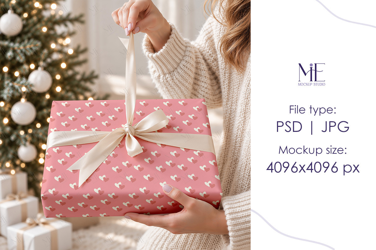 Wrapping Paper Mockup Gift Wrap Roll, an Advertising Mockup by Mie Mockup Studio (Photo 4 of 8)
