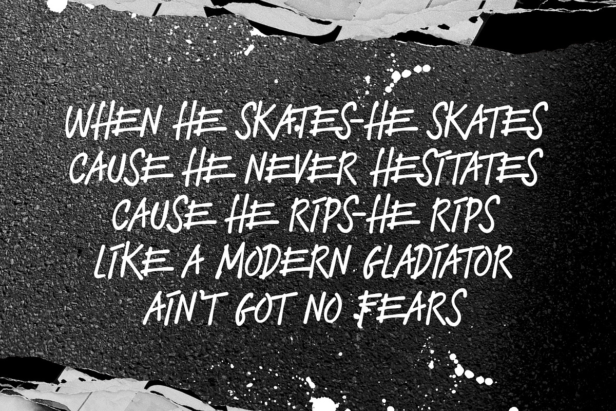 Thrasher Head - Raw Type, a Handwritten Font by ikiiko (Photo 3 of 7)