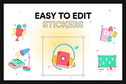 120 School Stickers, an Education Illustration by Vectors Market (Thumbnail 3 of 5)