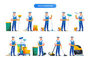 Cleaning Service Collection, a Person Illustration by YG Studio (Thumbnail 2 of 5)