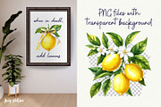Mediterranean Lemon Clipart, an Object Graphic by Anna Design Studio (Thumbnail 4 of 9)