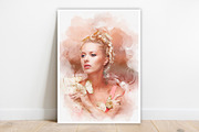 Costume Watercolor portrait Painting, an Action Add-On by MRI STUDIO (Thumbnail 8 of 15)
